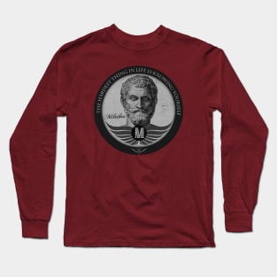 Philosophy Session: Milethus BW Long Sleeve T-Shirt